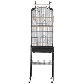 VEVOR Large Bird Cage 62 in Rolling Metal Parakeet Cage for Cockatiels Parrot