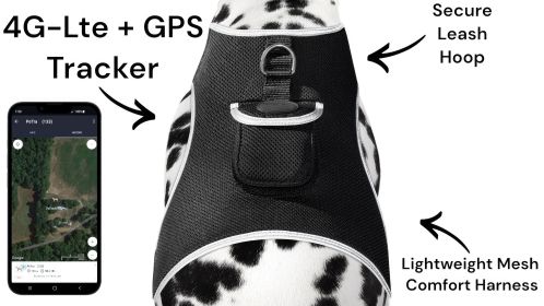 Realtime Satellite Pet Tracker Waterproof GSM GPS Collar Mini Locator Size:M