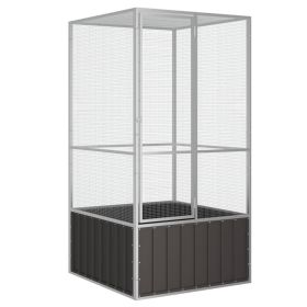 Bird Cage Anthracite Galvanized Steel Large Bird Cage