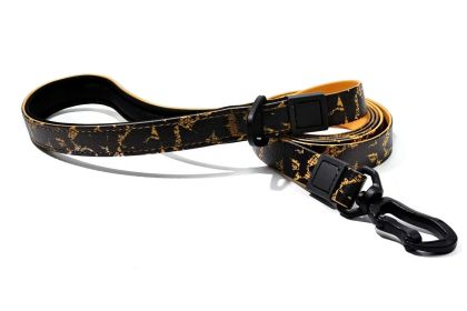 UV Printing Camouflage Embossed Pet Leash Set Is A Perfect Combination Of Style And Functionality Specially Designed For Pets' Outdoor Activities (Option: Orange-15mm)