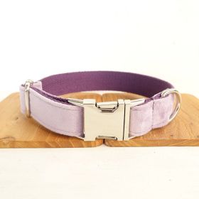 MUTTCO drawstring traction belt set (Option: Light purple Collar-S)