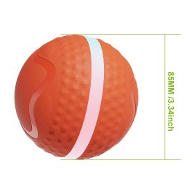 Smart Interactive Dog Toys, Automatic Moving Ball With Lighting Modes,  Interactive Dog Toys For Dog Enrichment & Stimulation, Motion Activated R (Option: Orange)