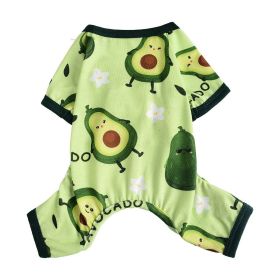 Cross-border Hot Sale Pet Clothes Four Seasons Four-legged Pet Clothing Pajamas Jumpsuit Dog Clothing Global One Piece Dropshipping (Option: Grass Green-XS)