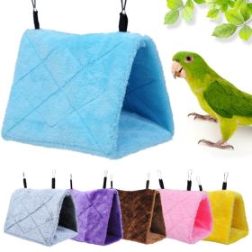 2pcs Pet Bird Parrot Cages Warm Bird Hammock Hanging Tent Bed for Bird Sleeping Bird Cage Decoration Accessories Bird House Bird Nest (Color: Purple, size: M)